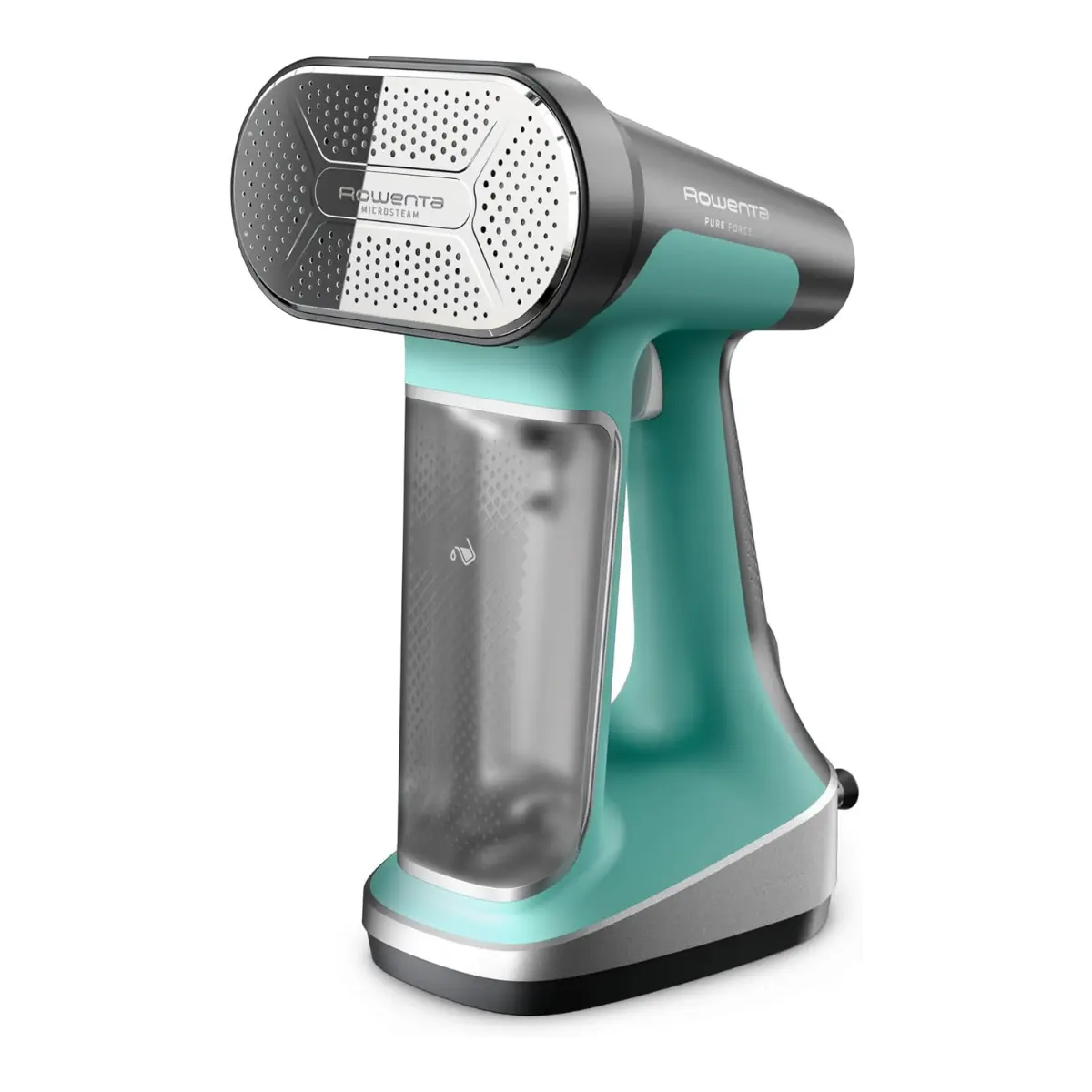 Rowenta Pure Force 2in1 Steamer & Iron: Powerful 1875 Watts, Vertical Steaming & Horizontal Ironing, Auto-off, XL Tank Capacity (7.1 Oz), Green Clothes Steamer DR8822