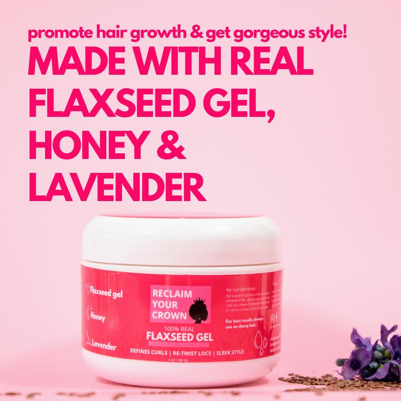 100% Real Flaxseed Gel | Wash N' Go | Curl Gel | Flake Free Haircare