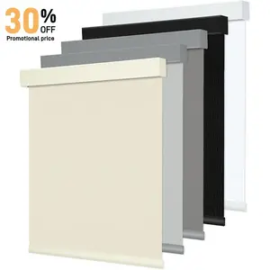 Allesin zen Cordless Blackout Roller Shades for Windows,Free-Stop,UV Protection,Safer for Kids, Pets, Helps Reduce Heat and Save Energy,Thermal Insulated Fabric Window Blinds for Bedroom,Office,Babyroom