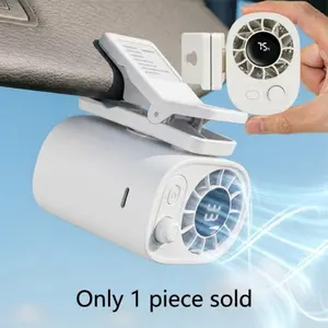 Portable Waist Clip Fan, High-Speed Powerful Wind, 100 Speed Settings, 360° Rotation, Multi-Scene Use, Car, Outdoor Work, Camping, Office, Study