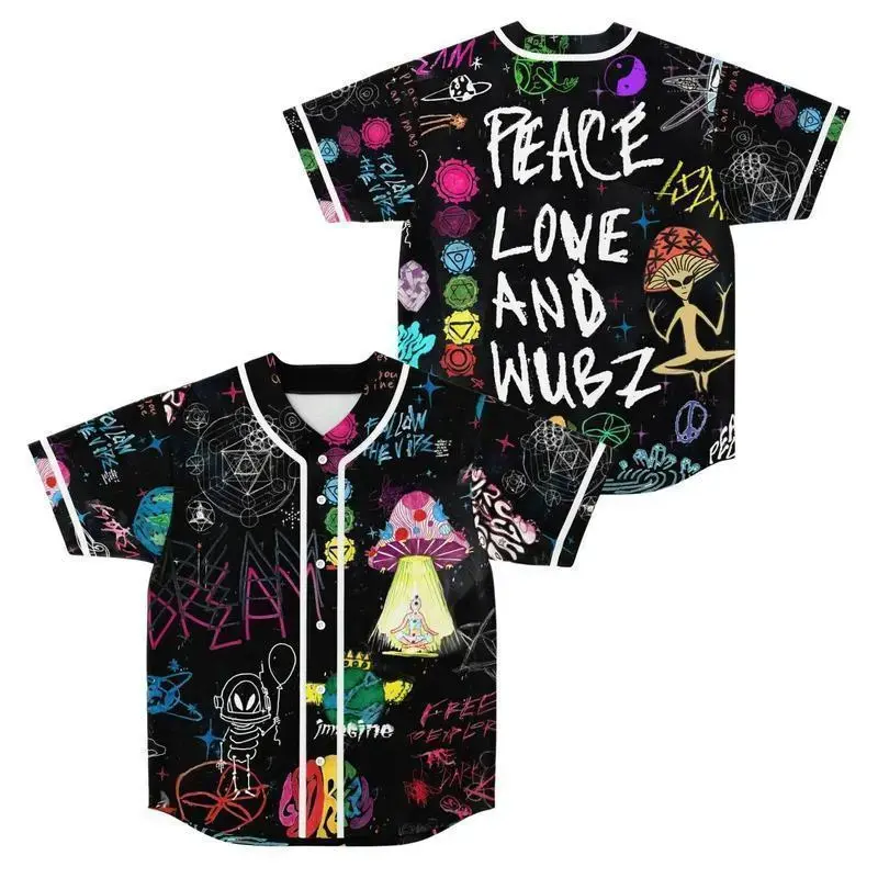 New Arrival 2026 DJ LSDream Mushroom Rave Baseball Jersey