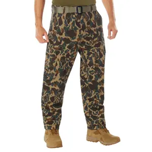 ROTHCO x Bear Archery Fred Bear Camo Tactical BDU Menswear Trousers, Men’s Straight Cut Cotton-Poly Double Stitch Reinforced Utility Cargo Pants with Big Pockets for Bowhunting, Outdoor Military Use | Mens Apparel Activewear Sportswear