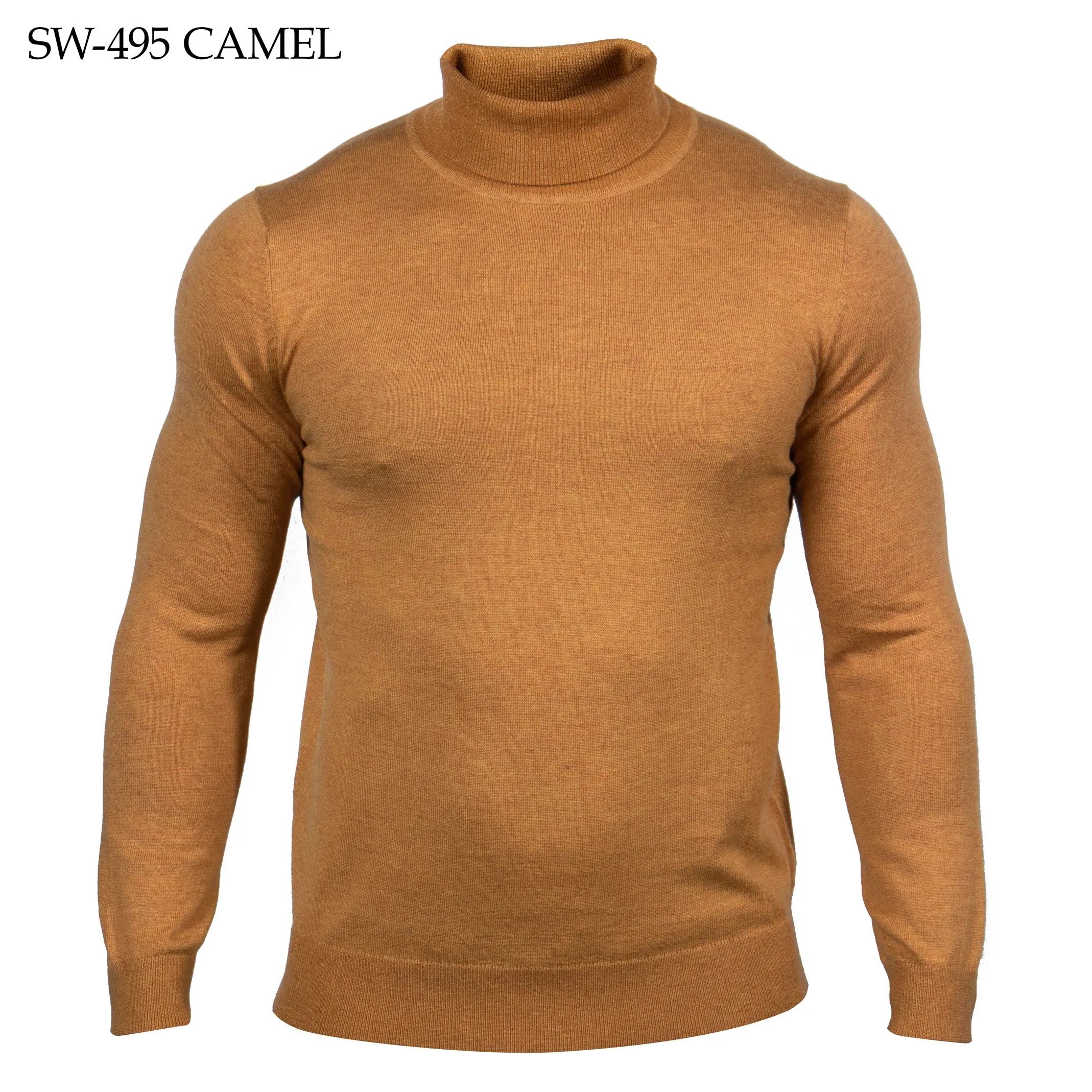 Prestige SW-495 Camel Turtle Neck Sweater