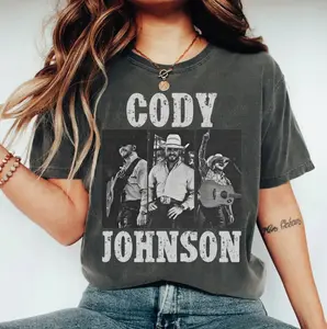 Cody Johnson Comfort Colors T-Shirt, Country Music, Nashville, Western, Country Festival Shirt Womenswear Top