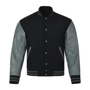 Letterman varsity jackets Wool / Leather Baseball Style Bomber Jackets by Hide Crafts
