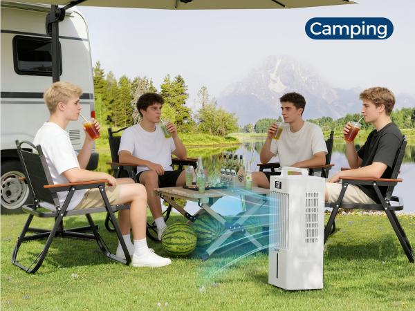 2026 Portable Air Conditioners With Remote ,3-in-1 Portable Air Cooler Fans, Swamp Cooler, Evaporative Air Cooler ,LED Screen, Air Coolong Fan for Outdoor Indoor,Air Circulation Cooling Fan with Dual Water Tanks