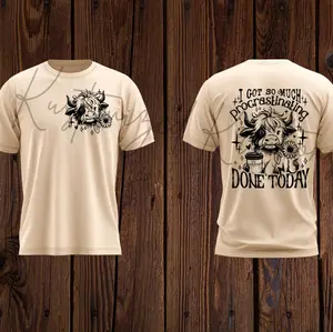I Got So Much Procrastinating Done Today Cow • T-shirt Tee Shirt Comfortable Unisex Top Sublimation Casual Graphic Shirts Funny Sarcastic Sarcastic Sarcasm Humor Cute