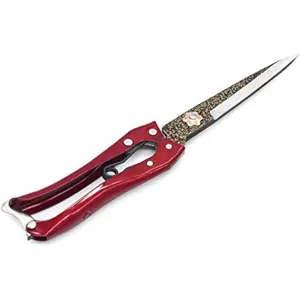 Grass Shear Sheep Shear Alpaca Shear - Coated Wear-Resistant Handle, Manganese Steel Double Blade, Strong Spring Suitable For Cattle And Sheep and Horse Hair Hand-Cut (Red 10.2 inches) stripper