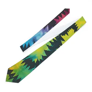 Multi-Color Tie Dyed Necktie - Versatile Design for Various Occasions