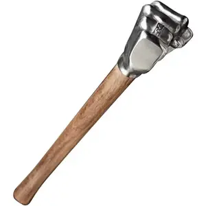Fist Hammer Funny Gift for Men – Stainless Steel Novelty Hammer with Wooden Handle, Unique Dad Gift, Man Cave Decor, Viral Cool Gadget Diy Tools Hardware