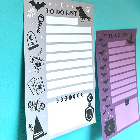 Spooky Sticky Note Pads - 2 pack