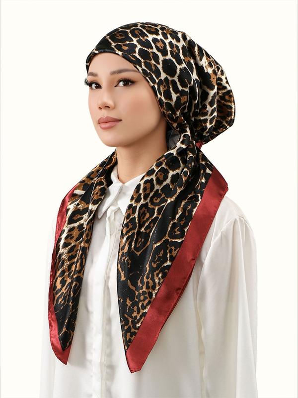 Elegant Satin Hijab Scarf, Soft Breathable Fabric, Easy Sweat Absorption, Perfect for Daily Wear, Elastic Fit Design
