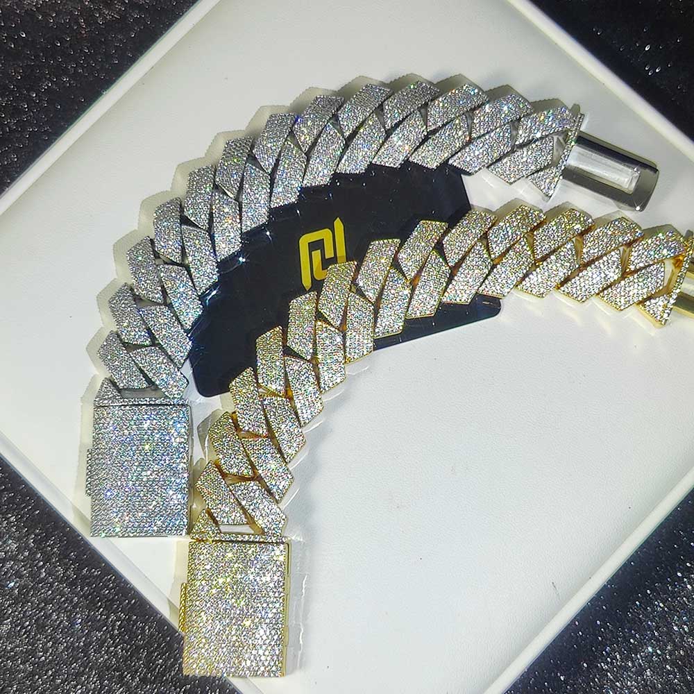 Hip Hop Jewelry 25mm 6 Rows Cuban Chain Necklace Gold Plated Iced Out Cz Prong Necklace Thick Cuban Link Chain For Men Gift Hip Hop Jewelry 25mm 6 Rows Cuban Chain Necklace Gold Plated Iced Out Cz Prong Necklace Thick Cuban Link Chain For Men Gift