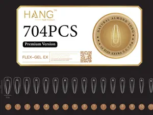 HANG TIP FLEX-GEL EX  - ALMOND LONG +gifts from the shop
