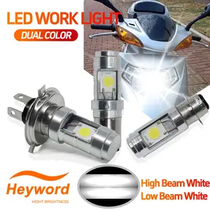Honda Motorcycle Bulb, LED Replacement Light Model Xinghao Ba20d, Aluminum Material, Ca Prop 65 Compliant, Single Piece