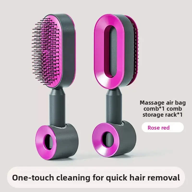 Purple [Air Cushion Comb + Comb Holder]