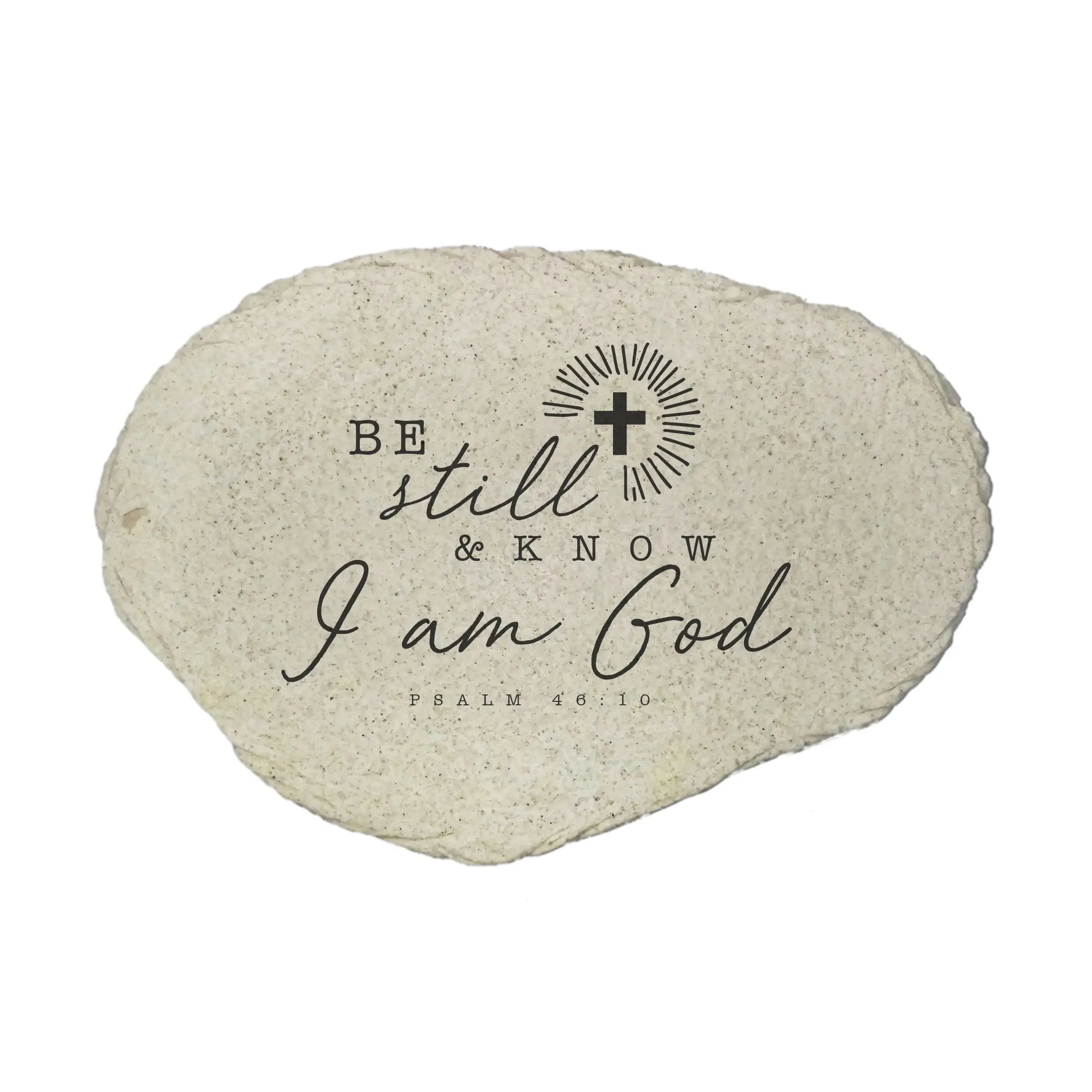 Giftsforyounow Be Still Flat Garden Stone