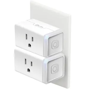 Smart Plug HS103P2, Wi-Fi Outlet Works with Alexa, Google, IFTTT, No Hub, Remote Control, 15A, UL, White (2-Pack)