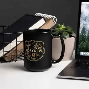 Mob Crew Coffee Mug: Stylish Crest for Perfect Sipping