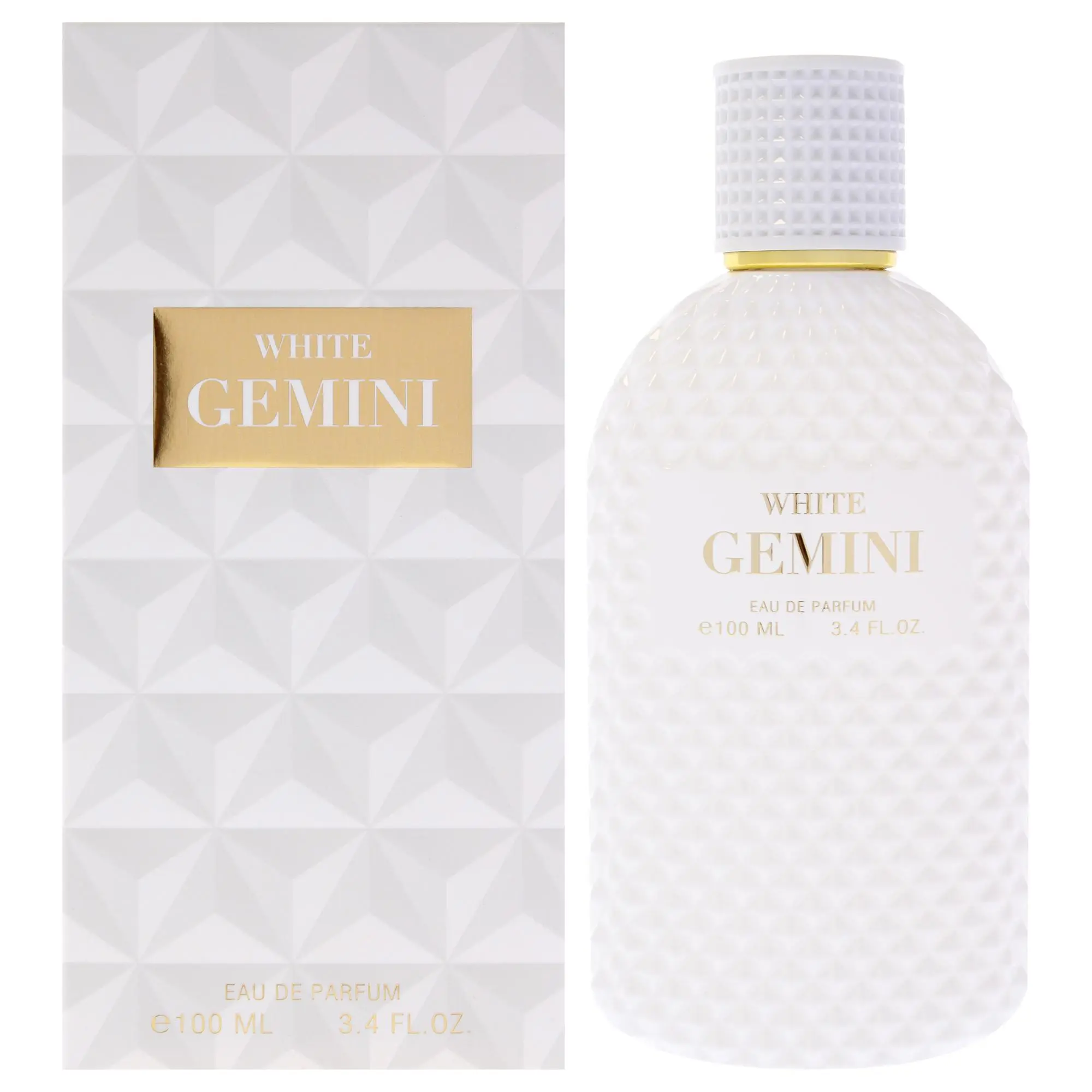 Unisex White Gemini EDP Spray by Fine Perfumery, 3.4oz Single Bottle, Refined Aroma, Skin-Applicable Fragrance