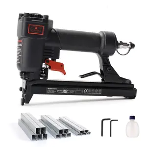 Aeropro Tools Pneumatic Staple Gun for Upholstery and Woodworking, 20 Gauge T50J Wide Crown Air Stapler, 1/4-Inch to 9/16-Inch