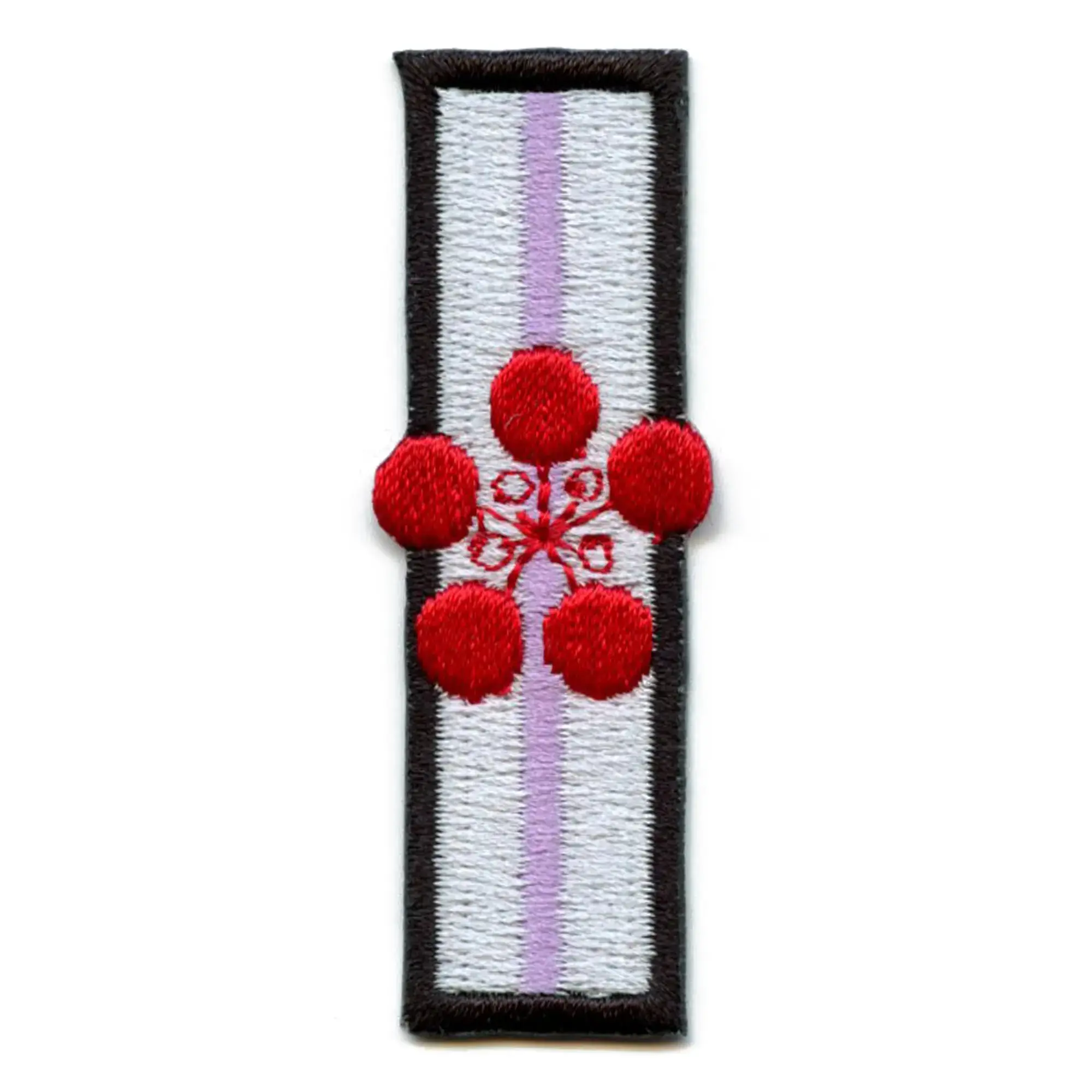 Demon Katana Sword Patch Anime Red Slayer Embroidered Iron On