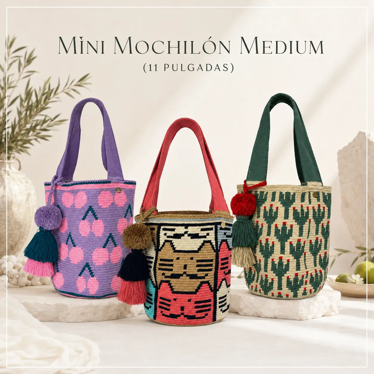 MEDIUM MINI MOCHILÓN WAYUU BAG