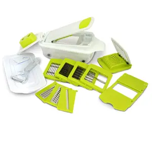 212 MAIN 8-in-1 Handy Kitchen Utensil Set - Multi-Use Meal Prep Tool with Interchangeable Blades, Peeler for Vegetable Fruit Cutter Tasks (Cutting, Slicing, Dicing, Chopping)