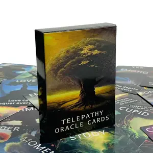 Mystical Forest Oracle Set, Tarot Style Tree Wisdom Cards, Large Cards for Meditation, Mindfulness, Self-Reflection, Holiday Party Card Game, Tarot Card Decks