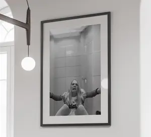 White Chicks Movie Poster, Funny Bathroom Wall Art, Black and White, Girls Bathroom Decor, Toilet Print, Restroom Decor