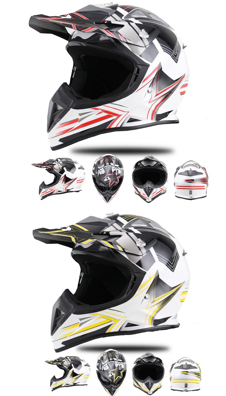 2026 Trend DOT Certified Full Face Dirtbike Helmet - Lightweight, Breathable Off-Road Biker Motocross Helmet with Adjustable Straps, Chinstrap for Adults/Youth, Full Face Helmet