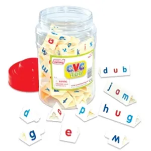 212 MAIN Junior Learning Tri Blocks CVC Tub - 90-Piece Cat Learning Tool Set
