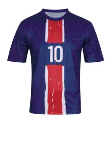 Men's Soccer Training Jersey, Geometric Wolf Design, // Gradient, Breathable Lightweight, Sporty Fitted Long Sleeve Top