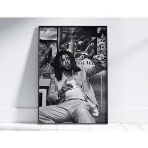 [SALE UP TO 50% - UNFRAMED] JCole Print - Music Poster, Poster Art, JCole Rapper Print Art for him for her