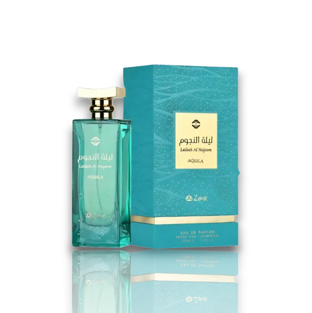 ZAKAT PARFUMS Lailath Al Nujoom Aquila Unisex Eau De Parfum, 100 ml Bottle, Everyday Wear, Musky Jasmin, Musk-Wood Notes