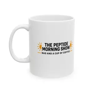 Morning Show Coffee Mug | Bright Sun Logo Ceramic Mug