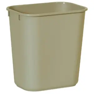 212 MAIN Rubbermaid Commercial 640-2955-BLA 13.63Qt Small Soft Wastebasket - Black, Indoor Home Trash Can, Kitchen Bin, Garbage Can for Baby Nursery Decoration