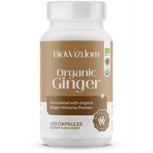 BioWizdom Organic Ginger (digestive aid) 120 caps