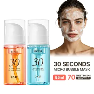 30 Seconds Micro-Bubble Mask, Korean Glass Skin Care Essential, 70 Uses, 3.21 fl.oz, Turkey Neck, Zempic Neck, Tech Neck, Smoker Lines, Smile Lines, 11 Lines, Under-eye Hollows, Forehead Lines, Micro-Bubble Primer