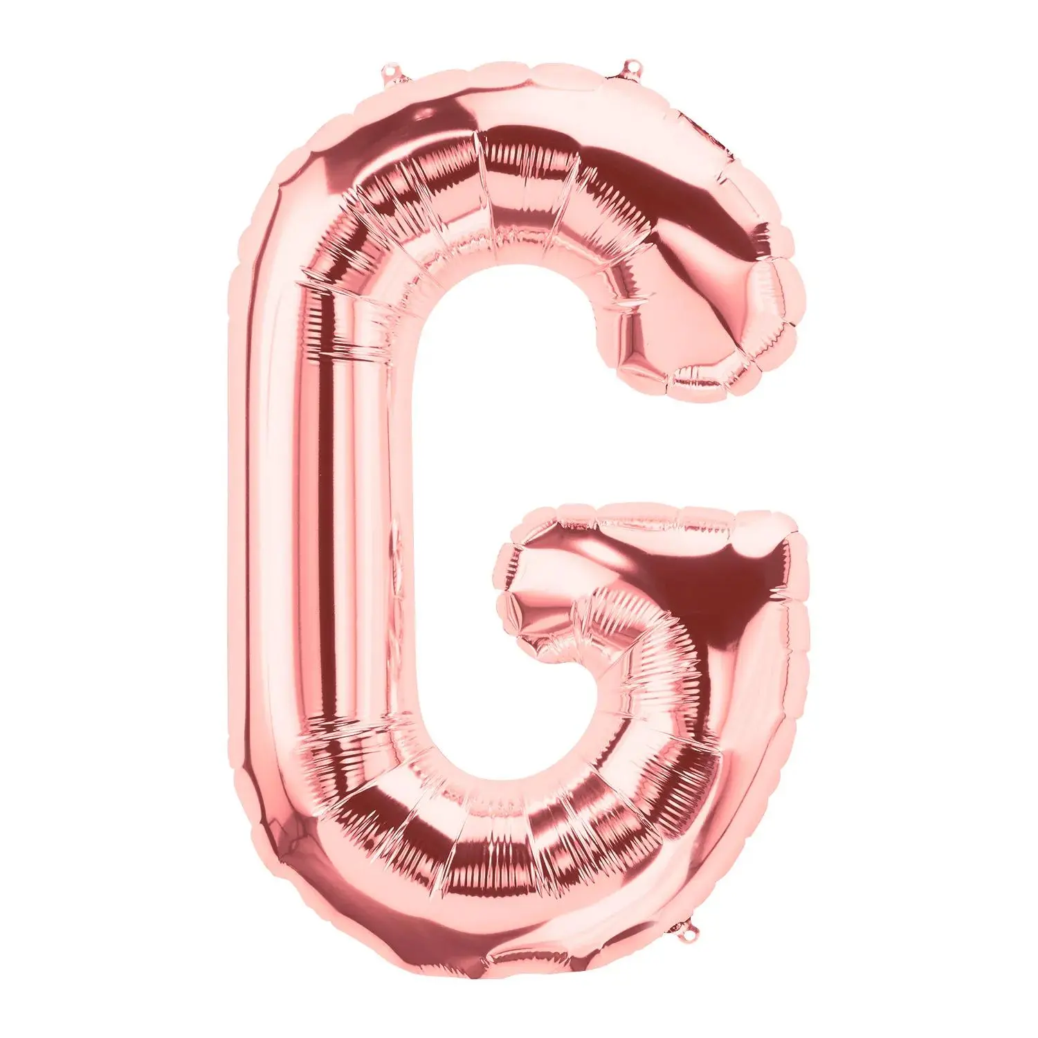 G-Shaped Rose Gold Letter 34" Mylar Balloon, Glossy Balloon Shine Glamorous Decor for Anniversary, Happy Birthday, Birthday Ideas, Balloon Decor