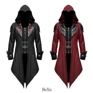HeXuAssassin Cosplay Medieval Man Streetwear Hooded Jackets Outwear  Menswear Clothes Black Women's and Men's Tactical Clothing Set  Sumo Wrestler  Adult Dinosaur   High Visibility Long Sleeve Safety Shirts Inflatable Christmas  jack sparrow costume