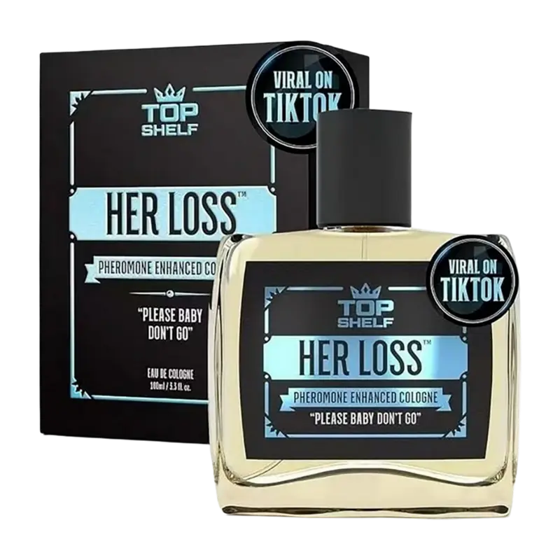 Her Loss Pheromone Cologne For Men - Bold, Long-Lasting Fragrance with Amber, Spice & Dark Woods – Premium Eau De Cologne Spray for Men 100ml