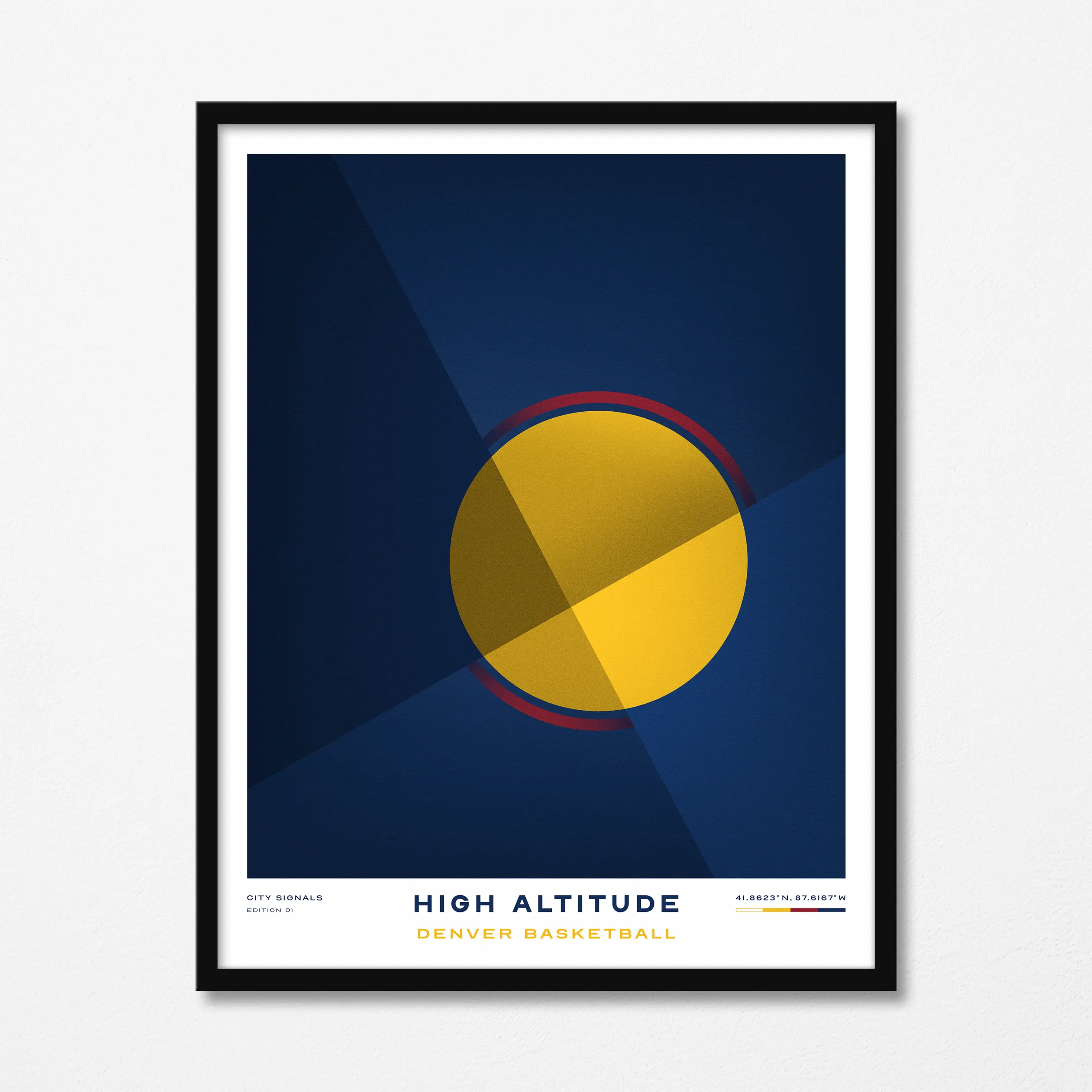 Denver Basketball Art Print - Modern Sports Team Wall Decor Poster