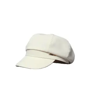 Women's Black Beret — 2026 Spring/Summer New Arrival: Newsboy Cap, Octagonal Cap, & Painter's Hat — Designed for Larger Head Sizes to Create a Slimming Effect on the Face
