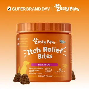 Zesty Paws Dog Itch Relief Bites - Skin & Coat Care Supplement
