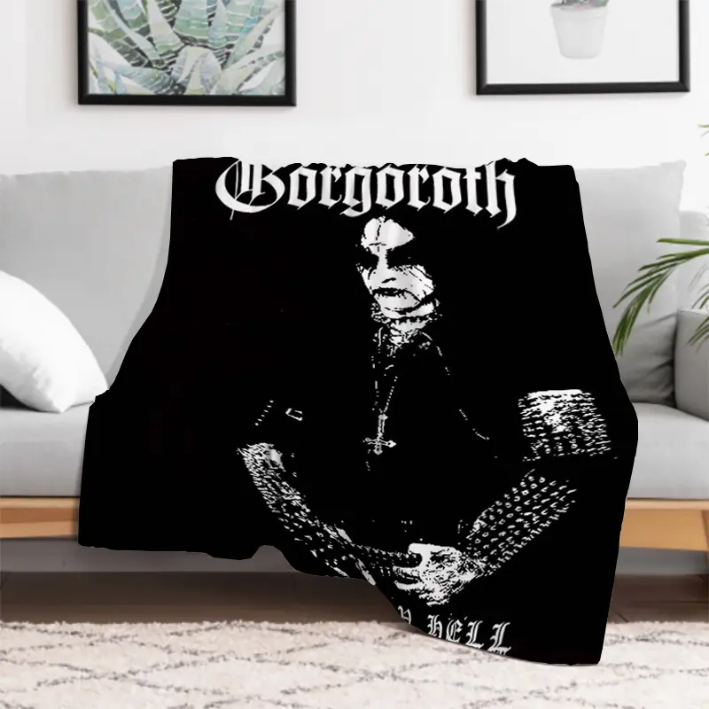Classic D-DarkthroneS Band Blanket Throw Blankets Luxury Designer Bedding Sofa Quilt Downy Throws for Lounge Plead Cover Catnap