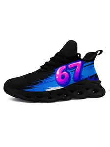 Women's 67 Themed Casual Shoes, Comfortable & Lightweight Running Footwear, Fashionable Women's Sneakers for Running Sessions and Daily Wear Styles, Running Sports Shoes