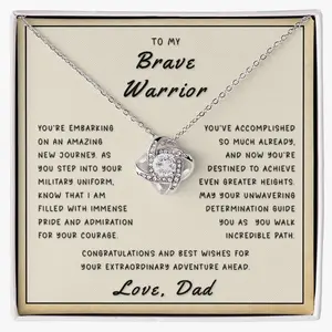 Gift for Daughter From Dad - Embarking Love Knot Necklace VLX