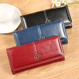 Women's Vintage Style Classic Elegance Wallet,Clutch Bag, Business Wallets- Long Wallet with Clasp Closure, Multi-Card Holder(Cash/credit), Slim Envelope Design Handbag, for daily Use,Professional & Special Events - Ladies Purse, Valentine's DayGift
