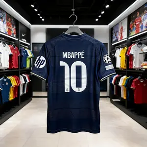 25 26 Away Short Sleeve Soccer Jersey 10# Mbappe Football Jersey